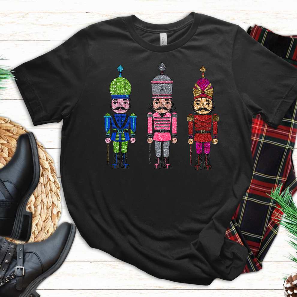 Faux Glitter Nutcracker