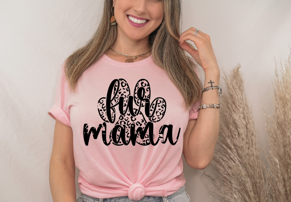 Fur mama leopard paw print G16