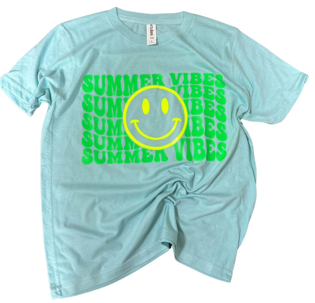 Green Smiley Summer Vibes ST