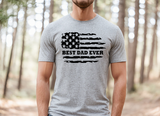 Best Dad Ever American Flag E2
