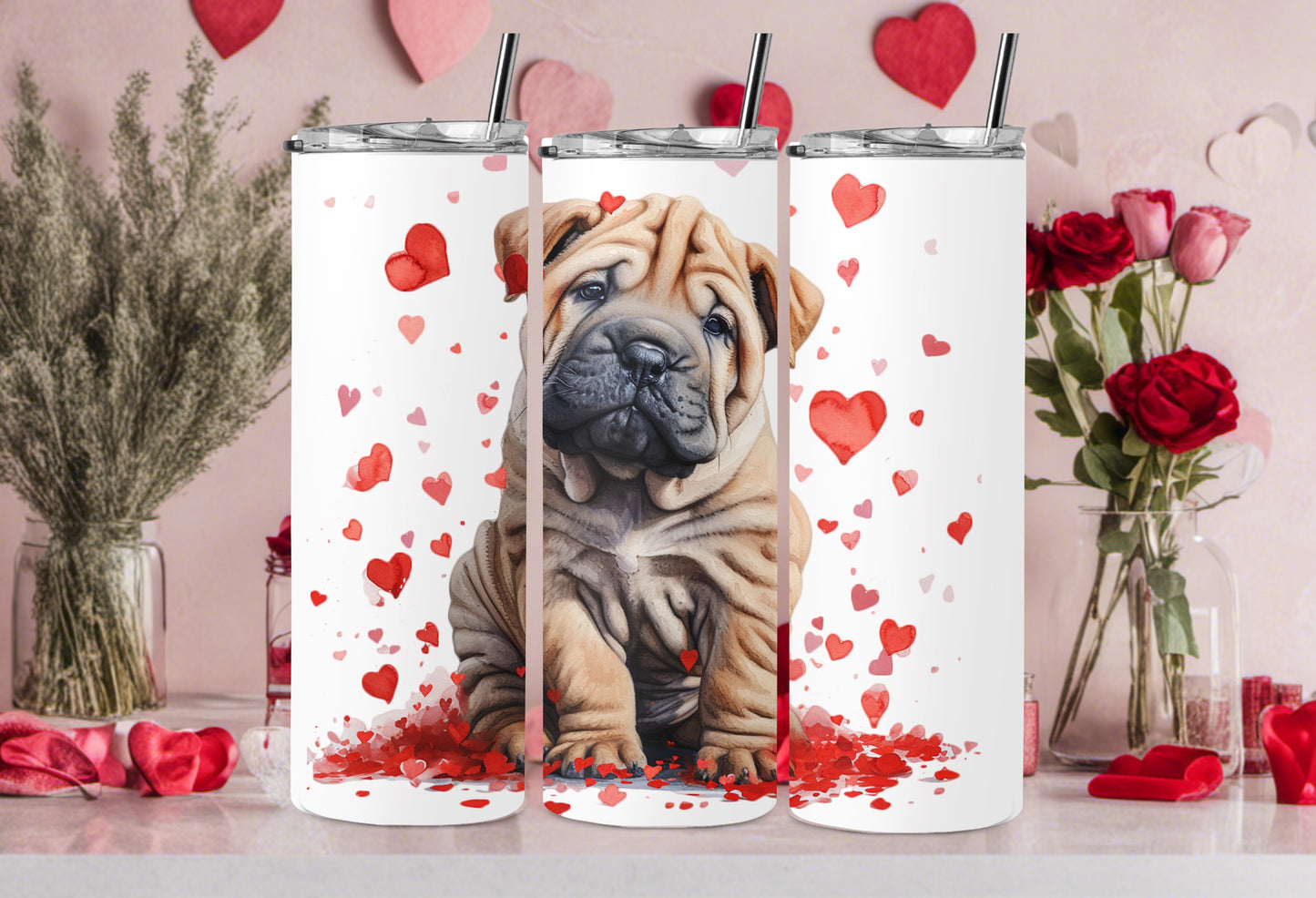 Valentine Dog Breed 30oz