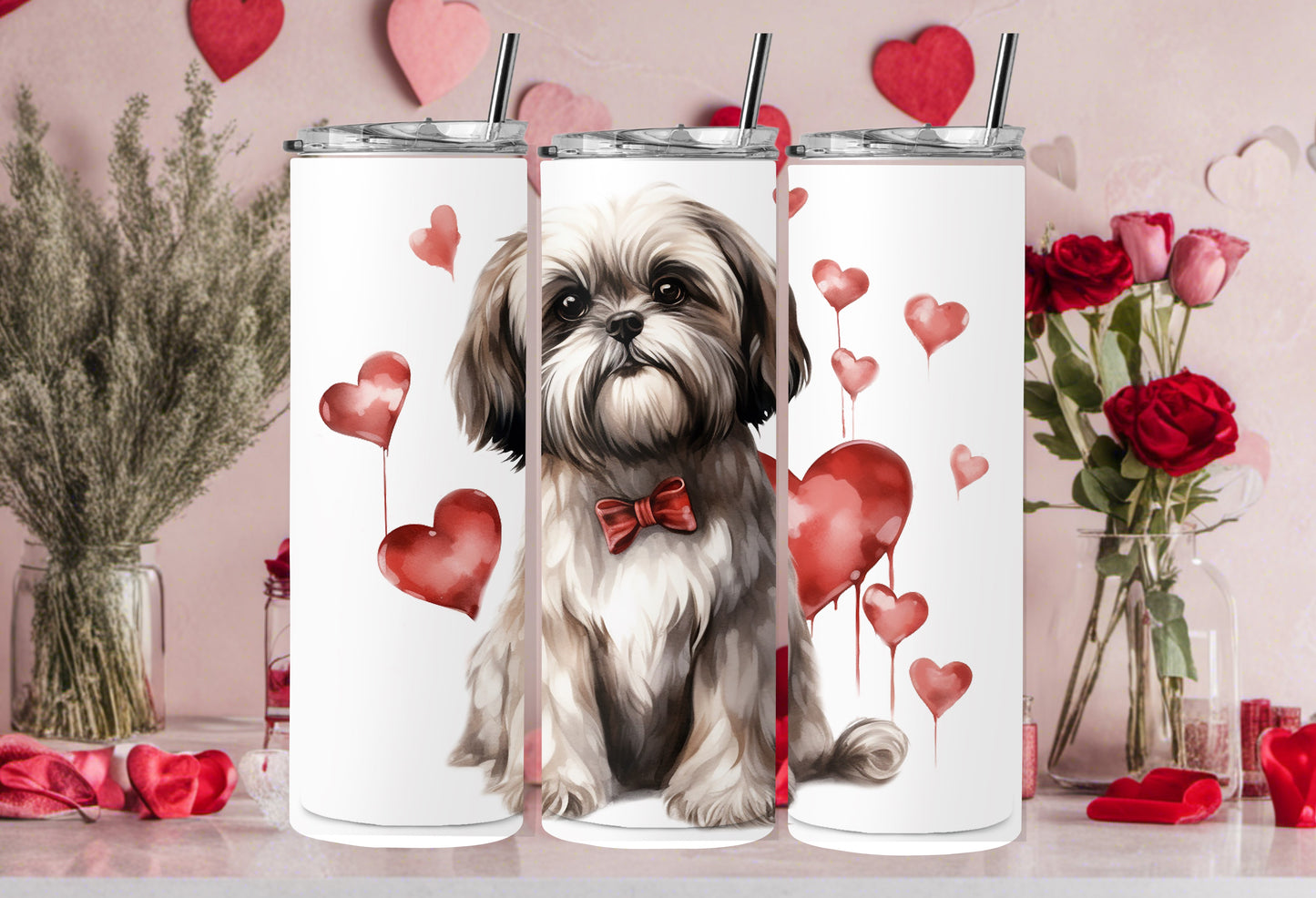 Valentine Dog Breed 30oz