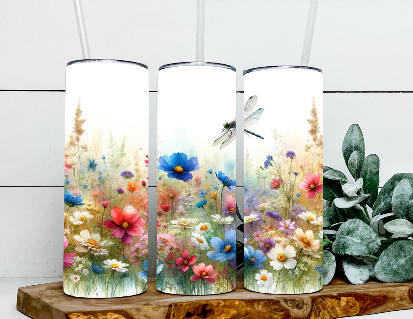 Spring Floral Dragonfly