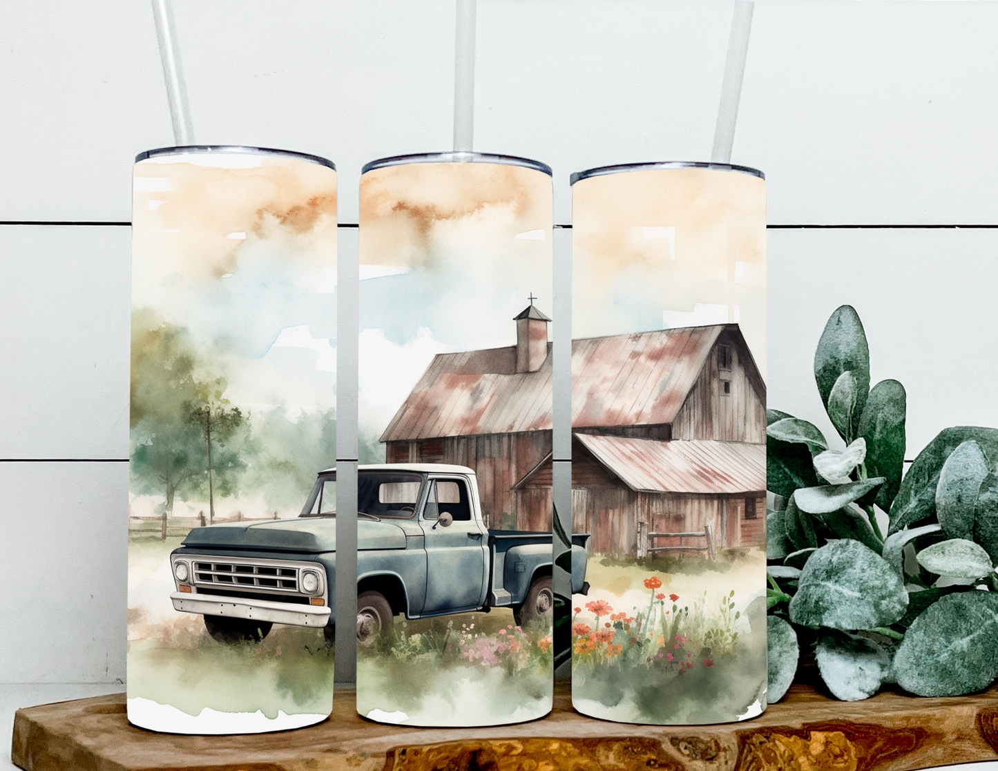 Vintage Truck Spring Floral