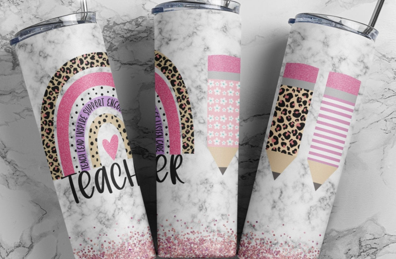 Teacher Rainbow Pencils