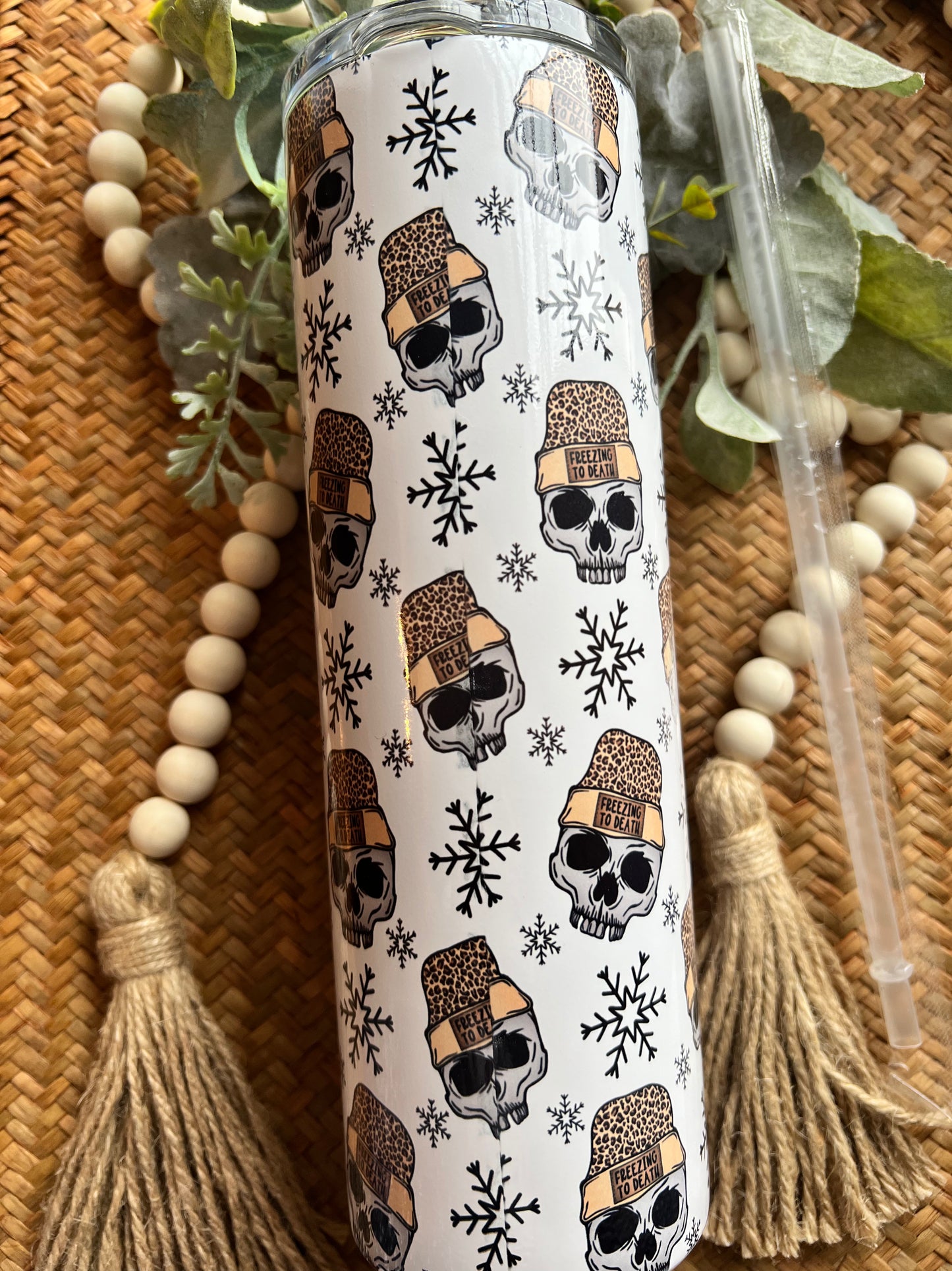 Freezing To Death Leopard Beanie Large Decal