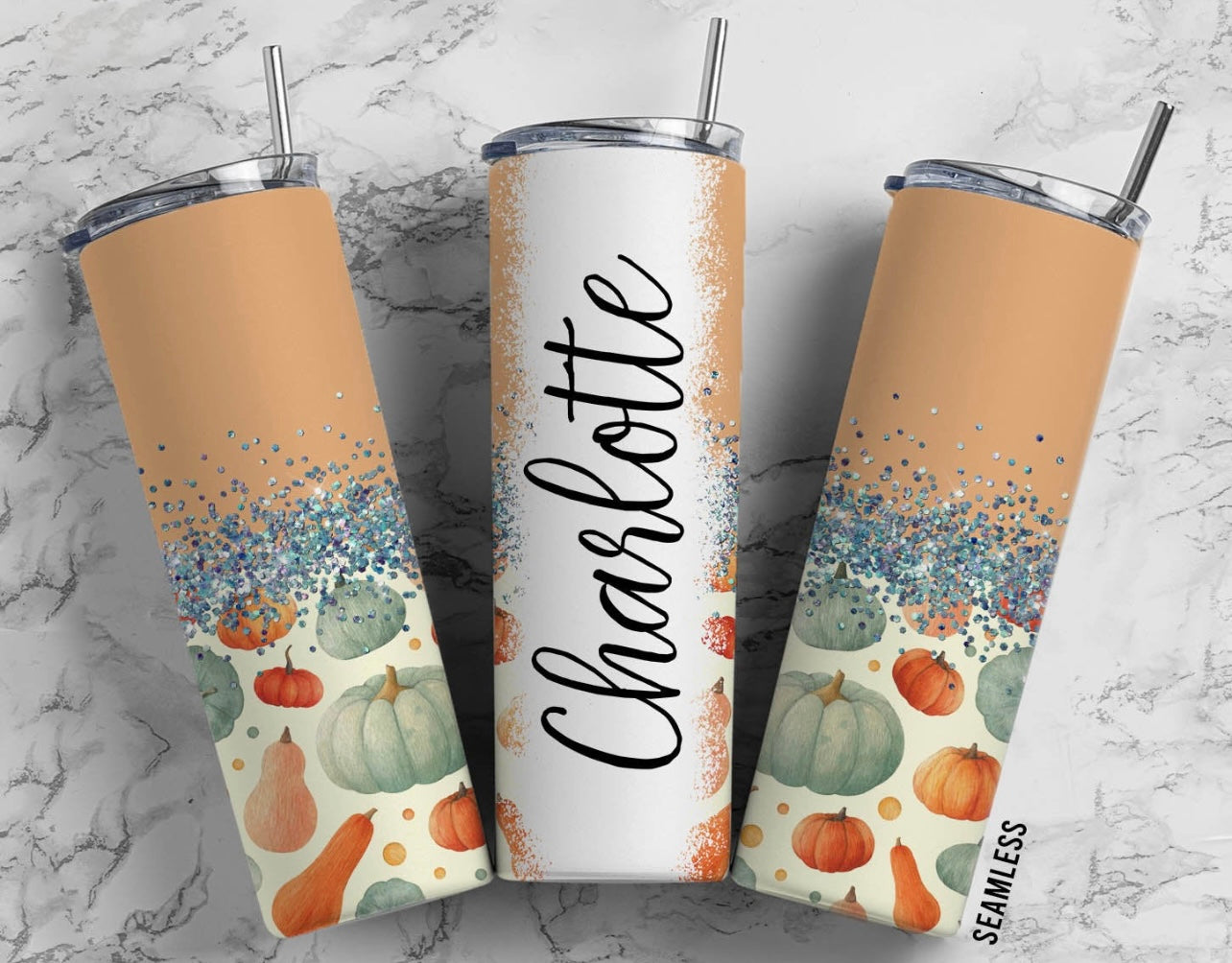 CUSTOM Name Fall Pumpkins