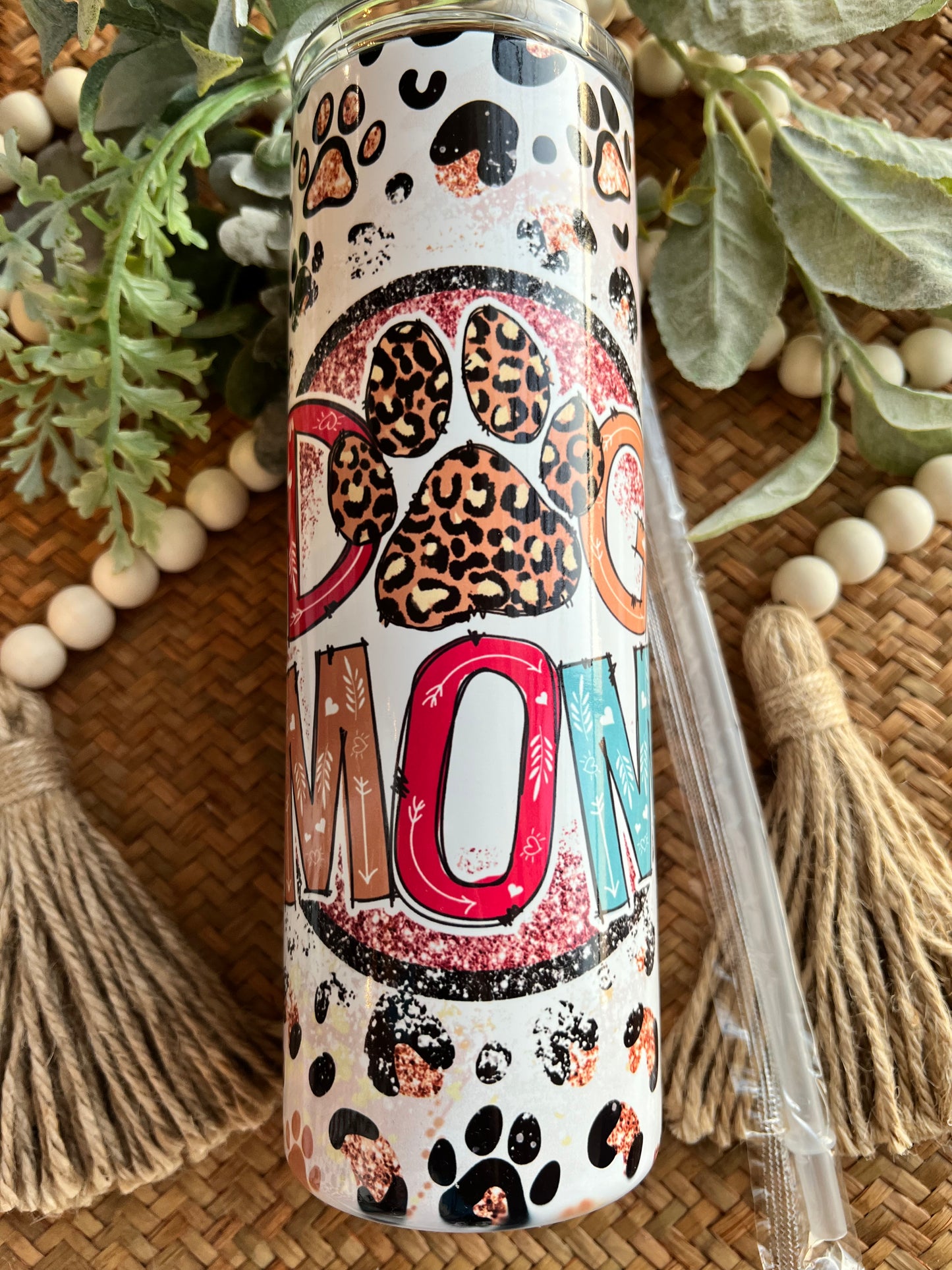 Dog Mom Colorful Leopard