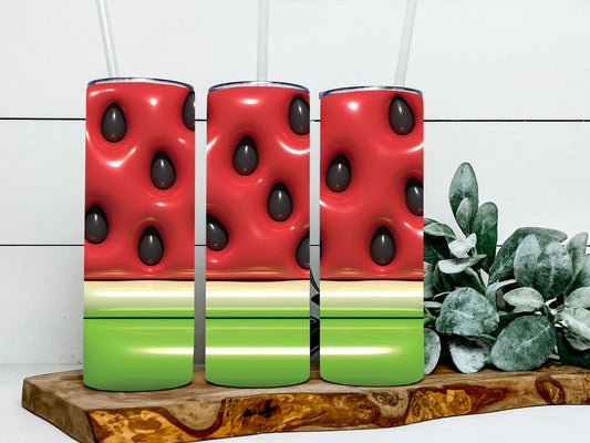 Watermelon 3D puff