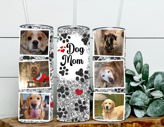 Dog Mom Photo Tumbler