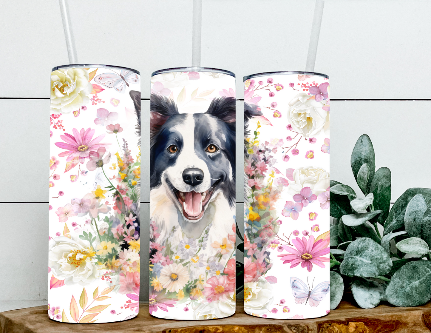 Border Collie Floral