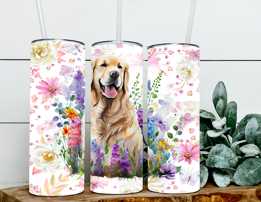 Golden Retriever Floral