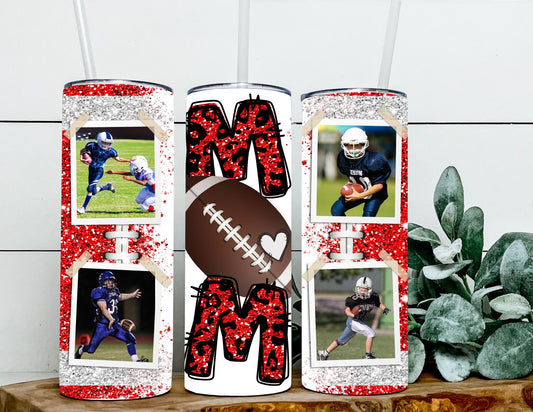 Football Mom Photo Tumbler