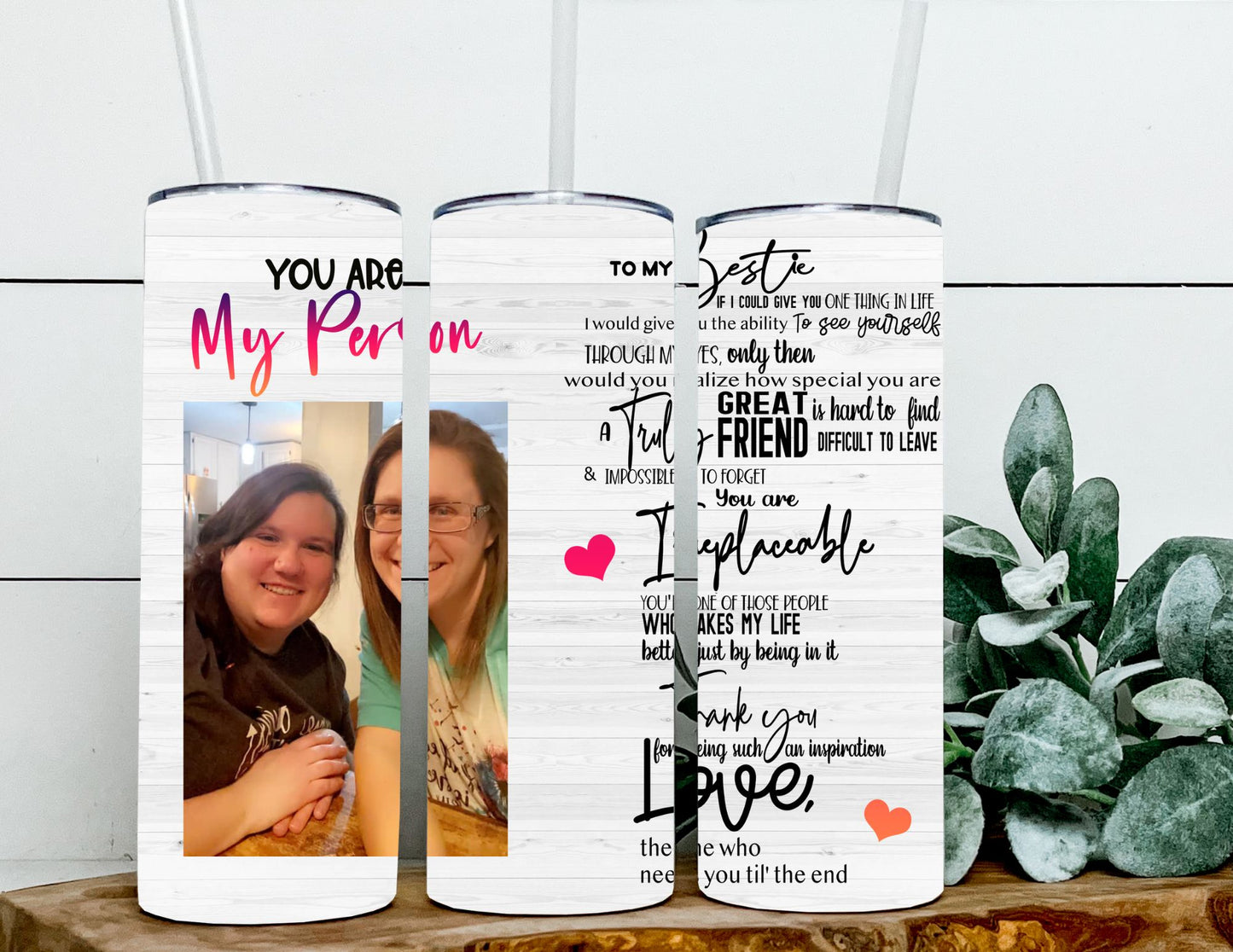 Bestie Photo Tumbler