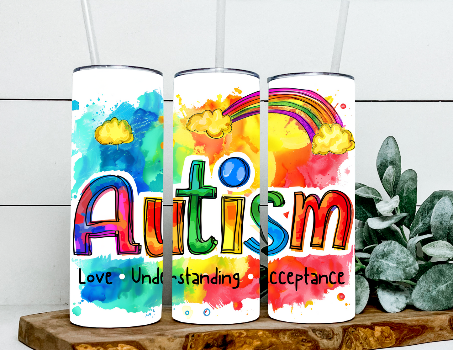 Autism Accept Love Understand Rainbow