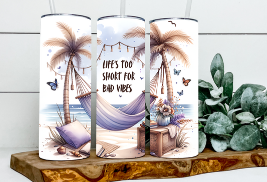 Life's to short for Bad Vibes Hammock