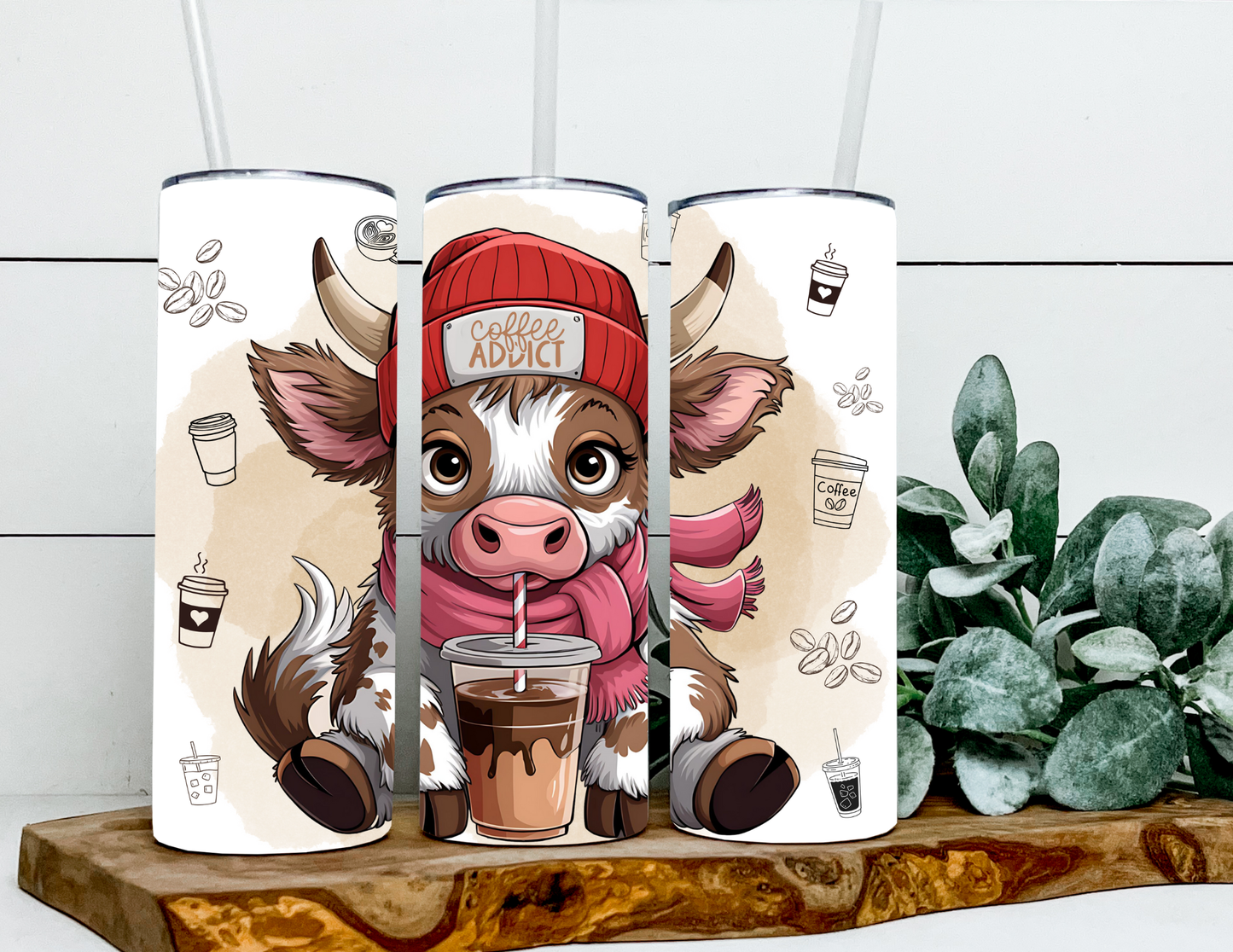 Coffee Addict Cow