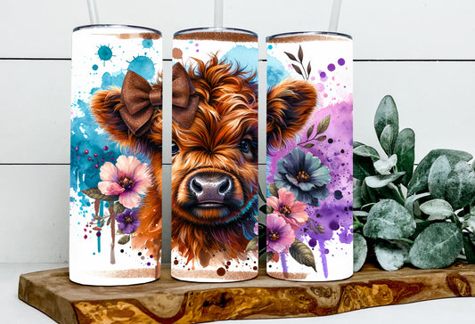 Denise the Floral Splatter Highland