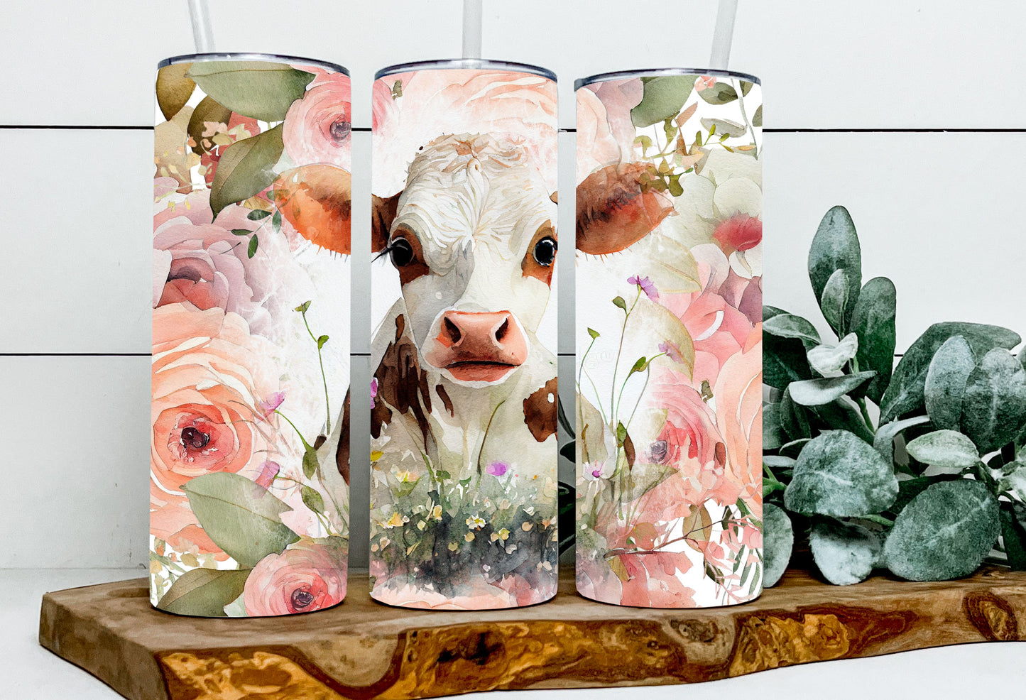 Evelyn the Floral Cow