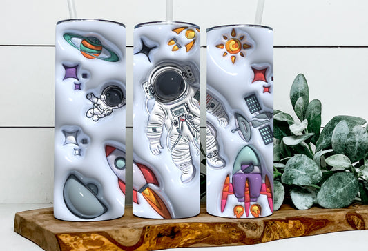 Astronaut 3D Puff Effect