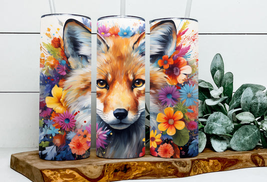 Terry Colorful Floral Fox