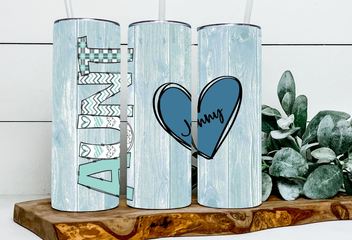Aunt Blue Custom Hearts