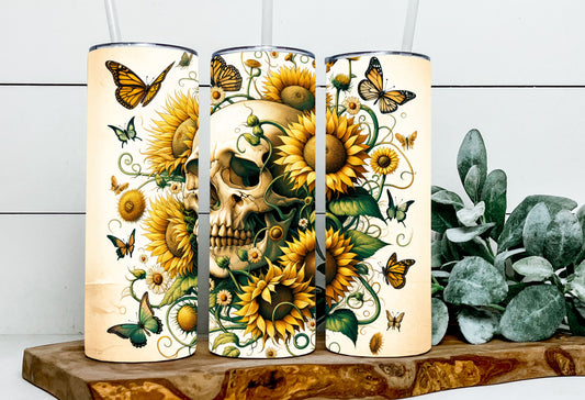 Sunflower Skull