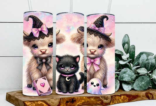Ruby, Opal and Jade Witch Highland & Cat