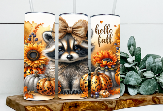 Ginny the Hello Fall Raccoon