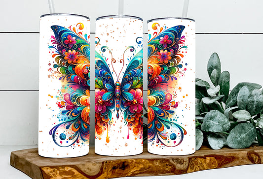 Butterfly Floral Swirl