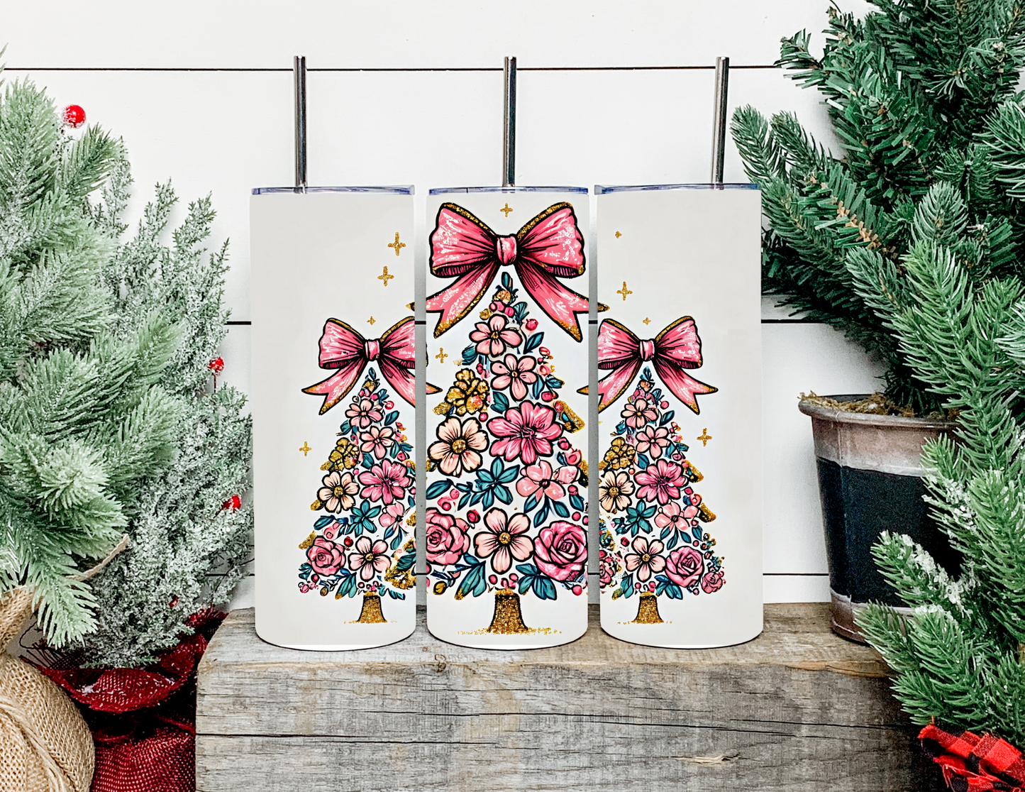 Floral Christmas Trees