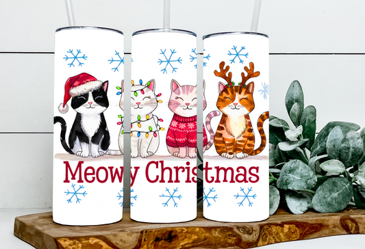 Meowy Christmas Snowflakes