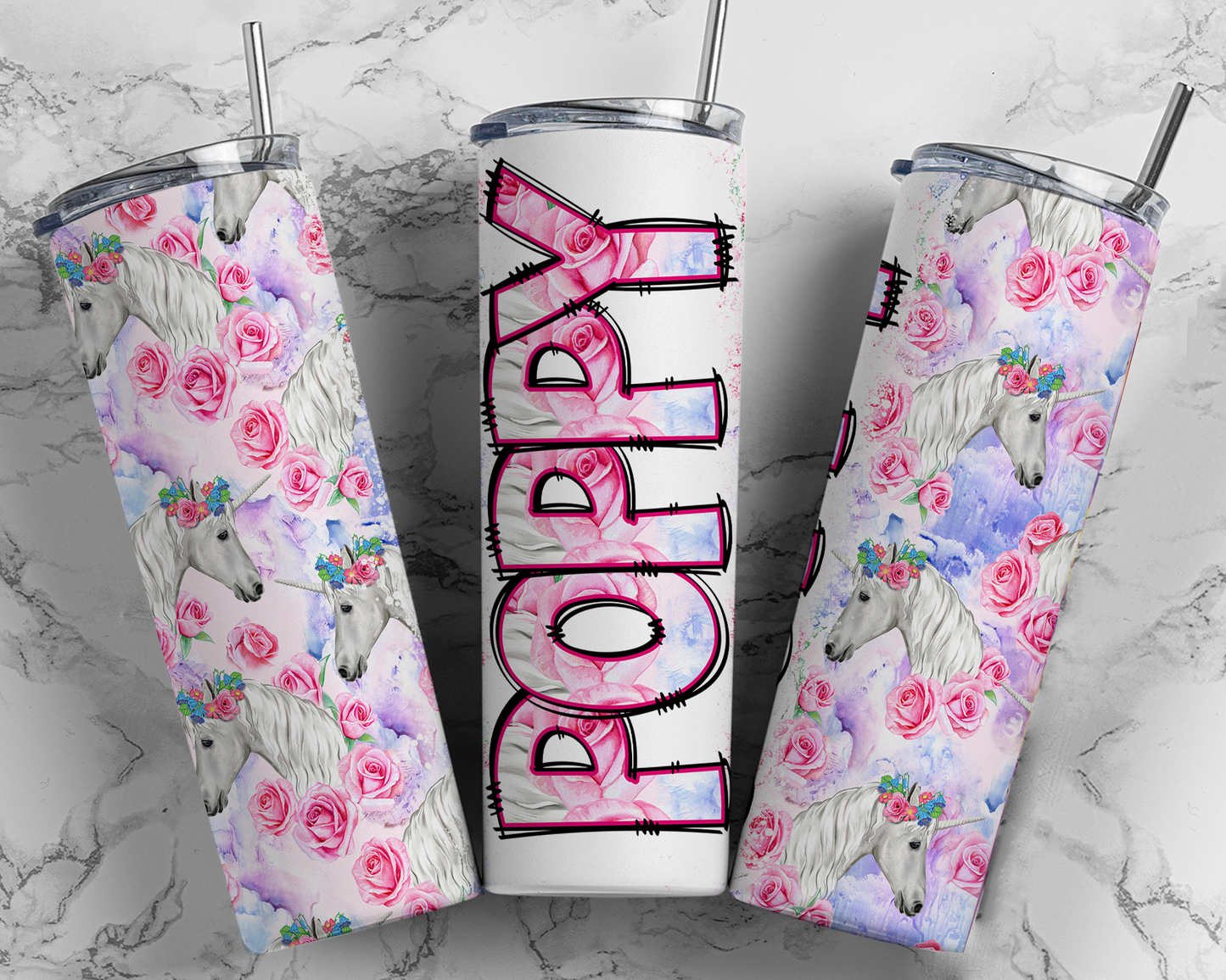 Unicorn Floral Customizable