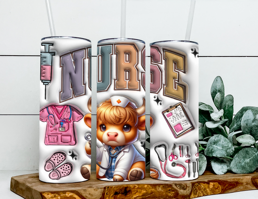 Ashley the Nurse Highland 3D Puff Effect