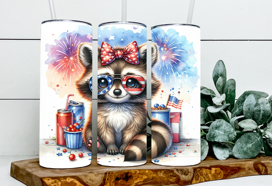 Joan the Patriotic Racoon