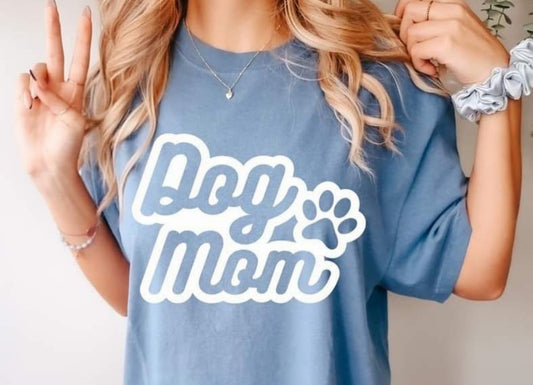 Dog Mom White Print C8