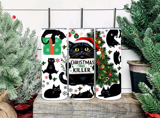 Christmas Tree Killer Cat