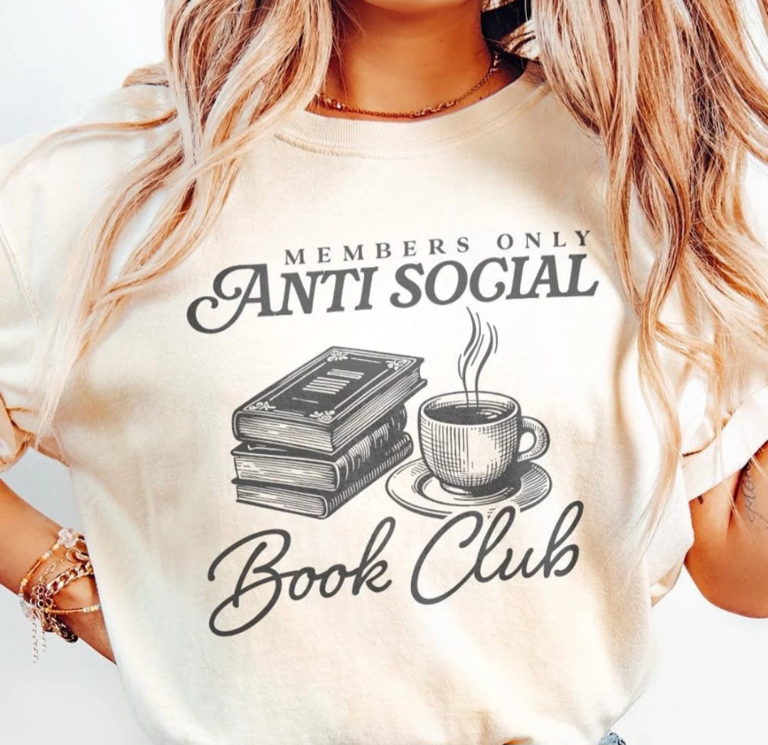 Members Only Anti Social Book Club C3