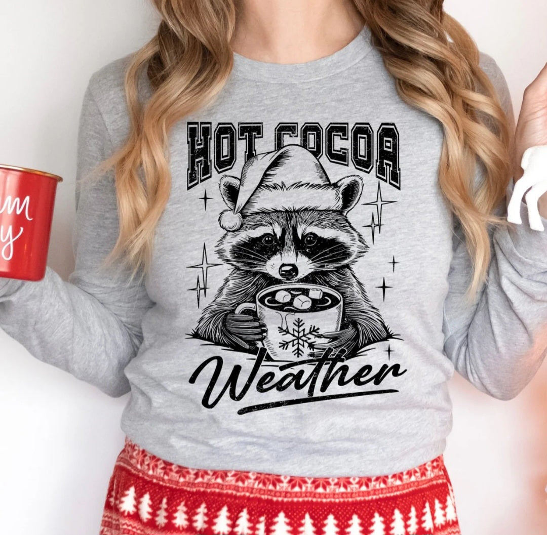 Hot Cocoa Weather Raccoon WT