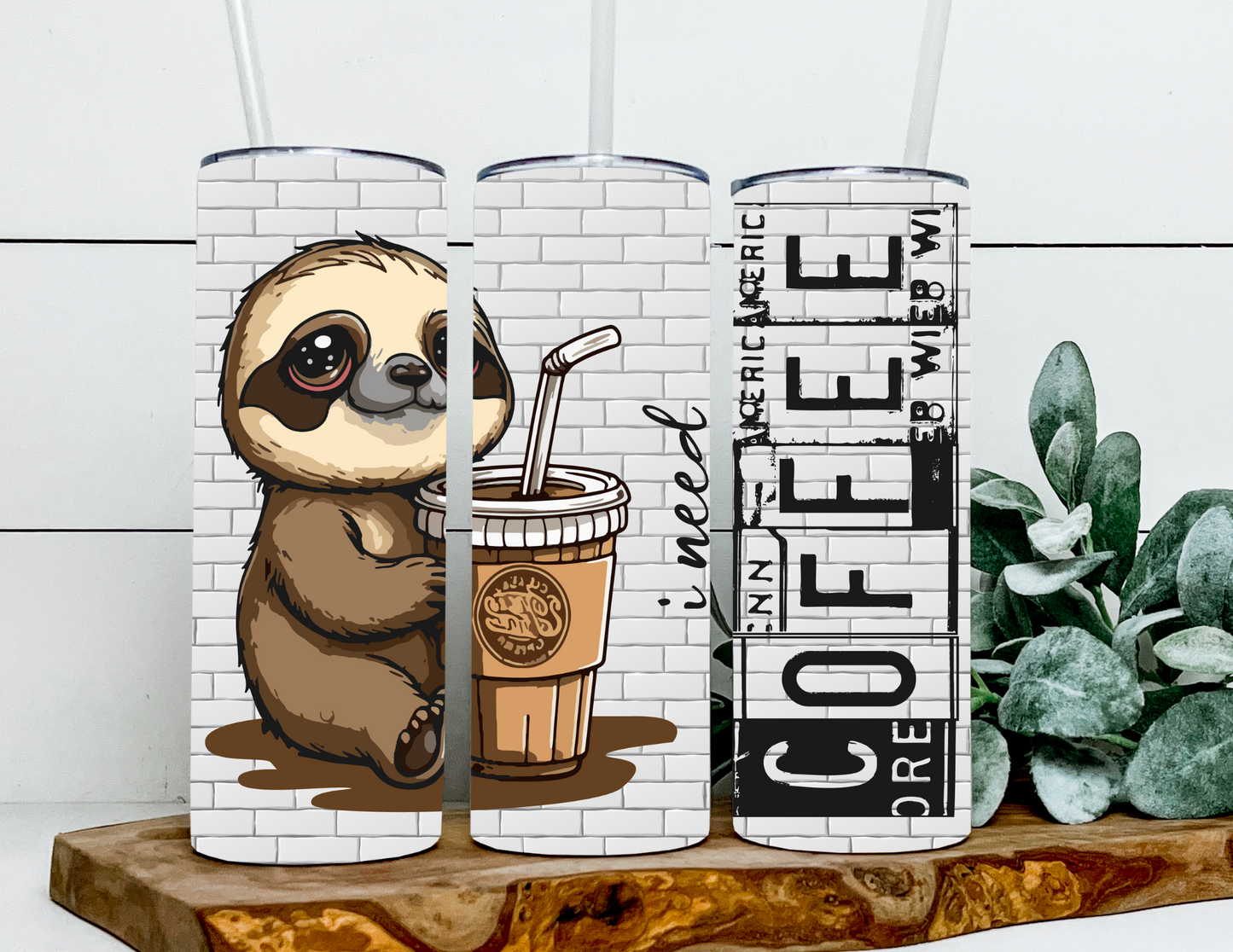 Sara the I Need Coffee Sloth