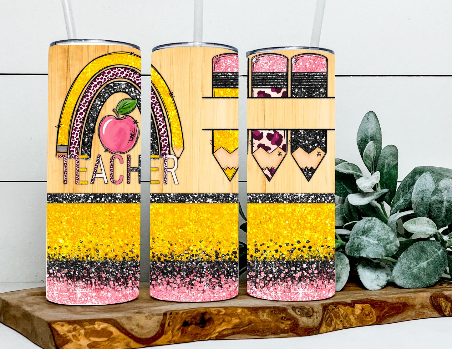 Custom Rainbow Teacher Pencil