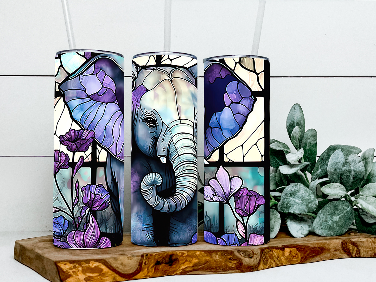 Stained Glass Elephant