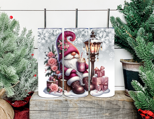 Pink Christmas Gnome