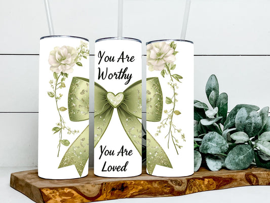 You Are Worthy You Are Loved Bow