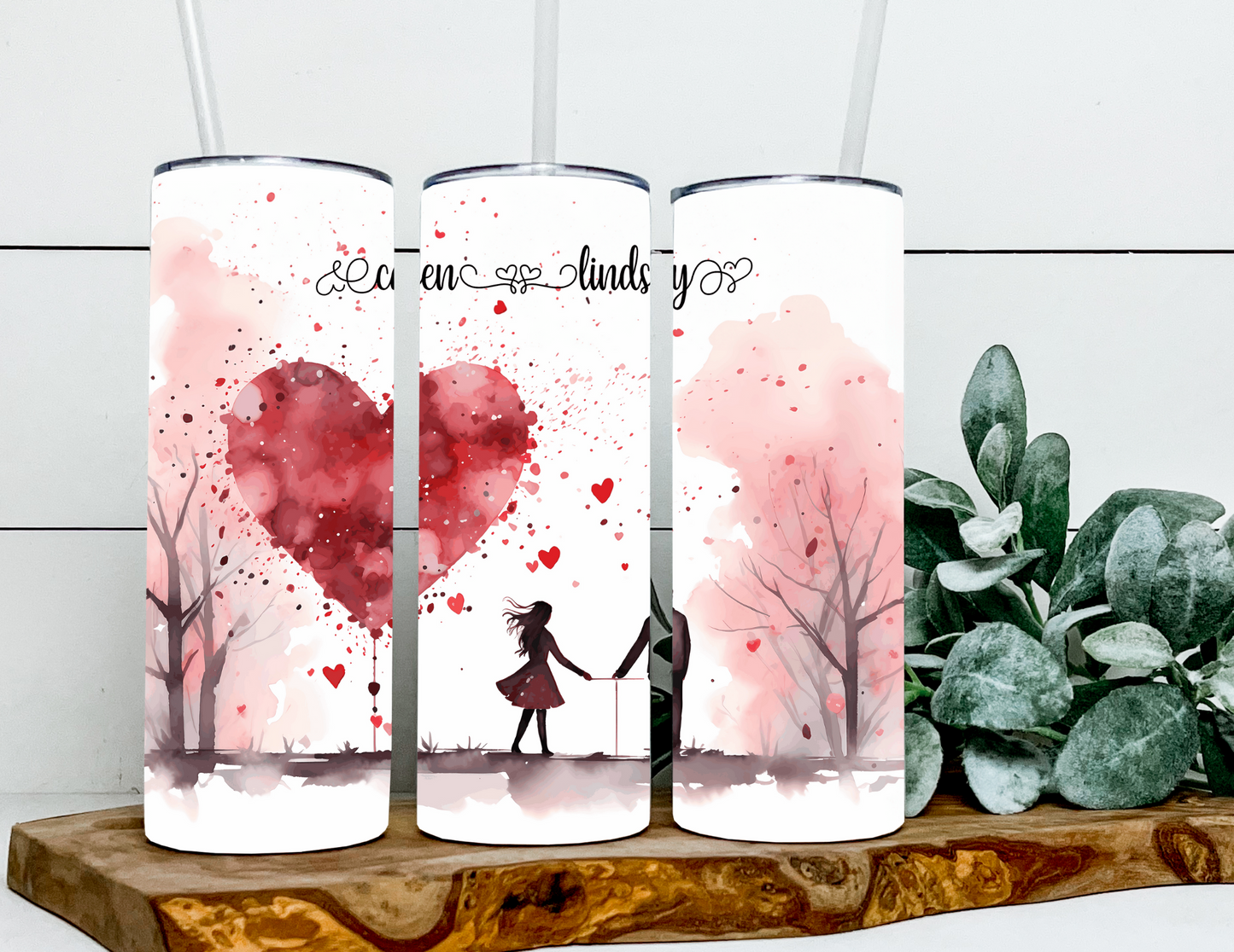 Couples Custom Valentines Tumbler