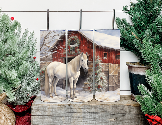 Winter Christmas Horse