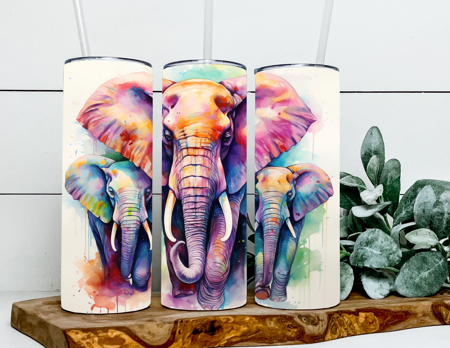 Watercolor Elephants