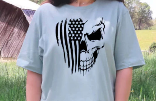 American Skull Flag C8