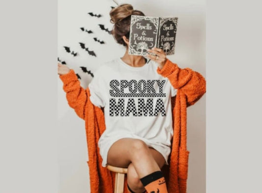 Spooky Mama Checkered HT