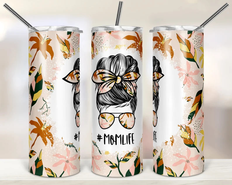 Momlife Floral Messy Bun – RiverRockTees
